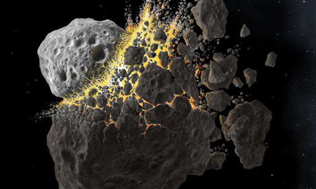 Splintering Asteroid